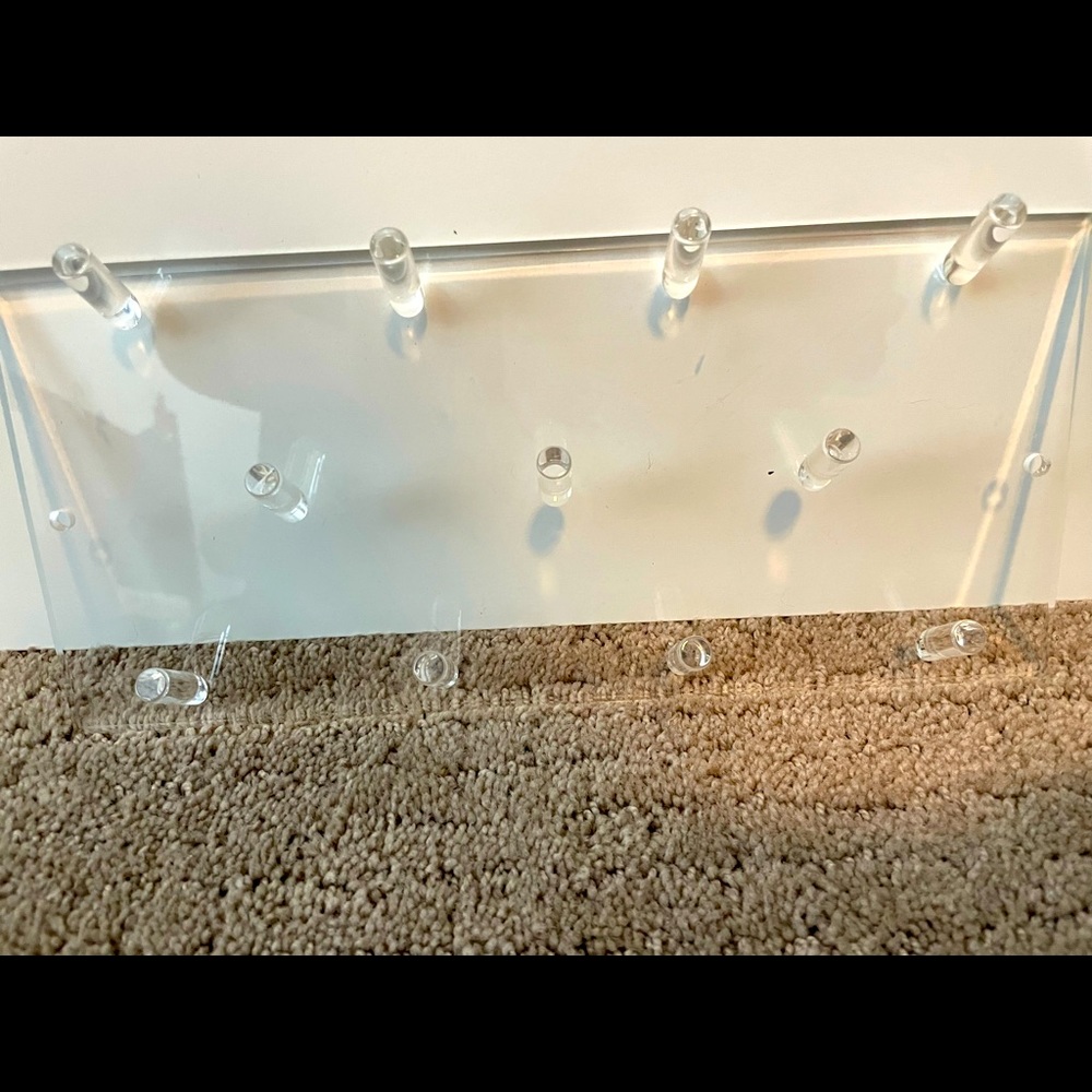Container Store Acrylic Necklace Wall Rack
